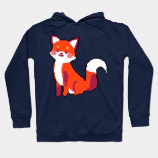 Cunning Charm: Pixel Art Fox Design for Casual Wear Hoodie